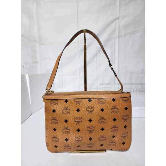 Authentic MCM Visetos Pochette Brown - Picture 12 of 13